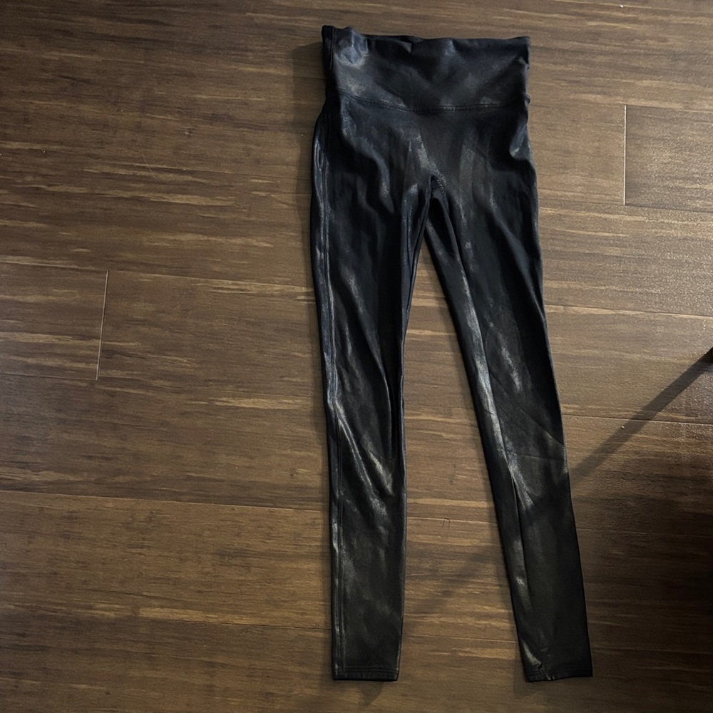 Spanx Faux Leather Leggings in Black